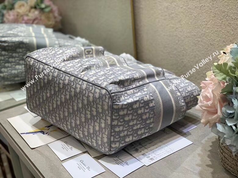 DIOR Beach Bag CANVAS C0175 GREY