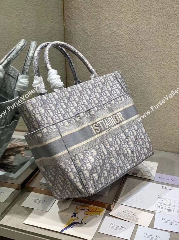 DIOR Beach Bag CANVAS C0175 GREY