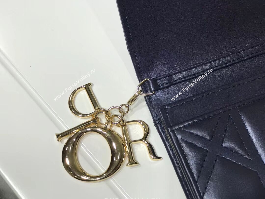 DIOR CLUTCH  gold-tone metal C1040A black