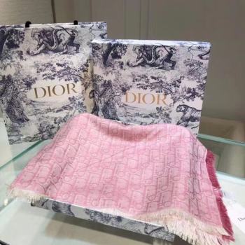 DIOR OBLIQUE STOLE IN WOOL AND CASHMERE C345