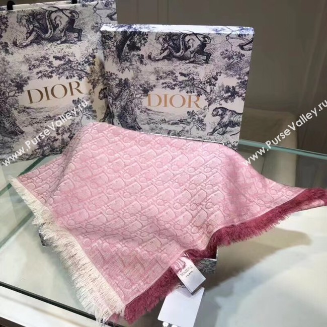 DIOR OBLIQUE STOLE IN WOOL AND CASHMERE C345