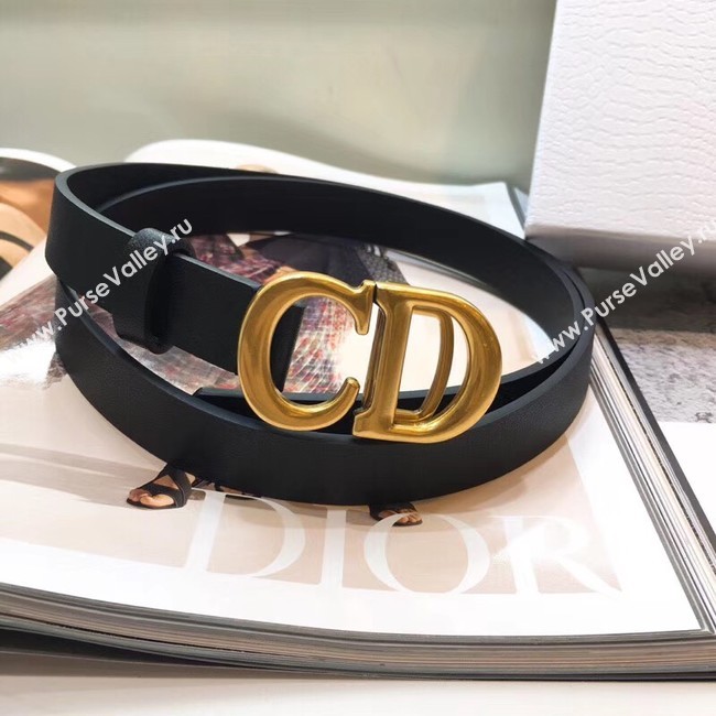 Dior Calf Leather Belt Wide with 20mm 5361 black