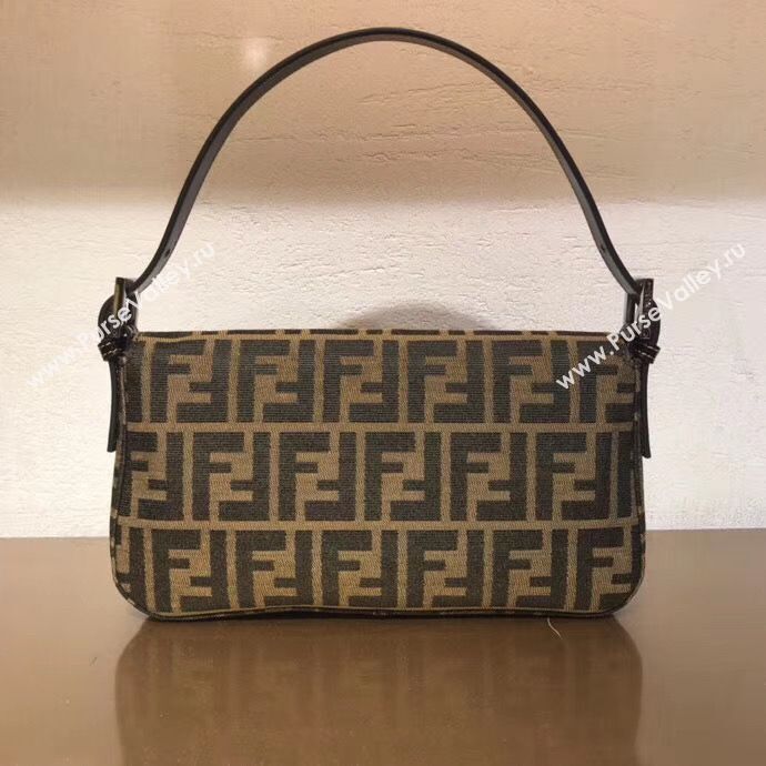 FENDI Vintage BAGUETTE Shoulder Bag 83018 Brown