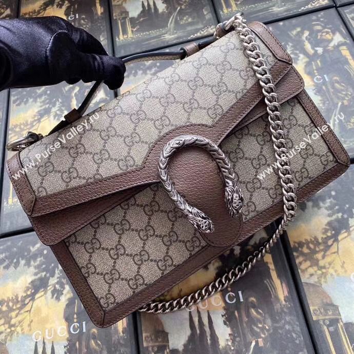 Gucci Dionysus GG top handle bag 621512 Brown