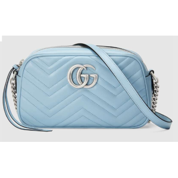 Gucci GG Marmont Matelasse Shoulder Bag 447632 Pastel blue