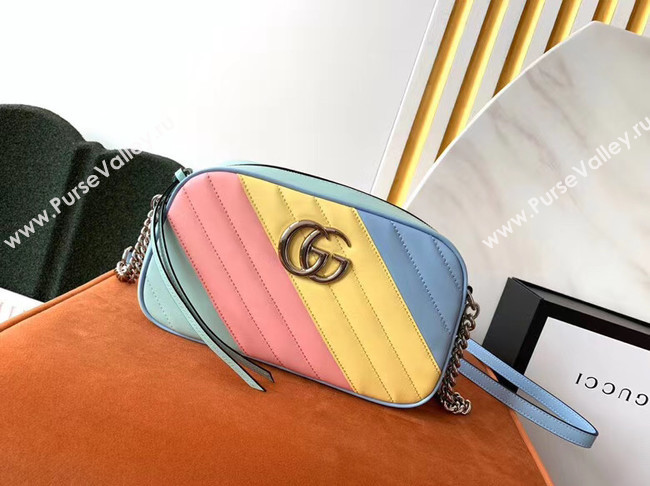 Gucci GG Marmont Matelasse Shoulder Bag 447632 Multicolored