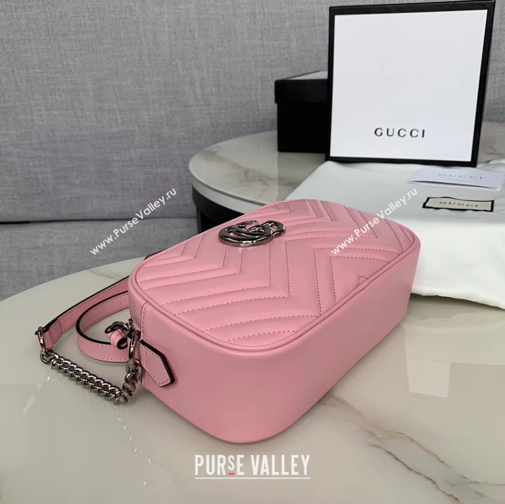 Gucci GG Marmont Matelasse Shoulder Bag 447632 light pink