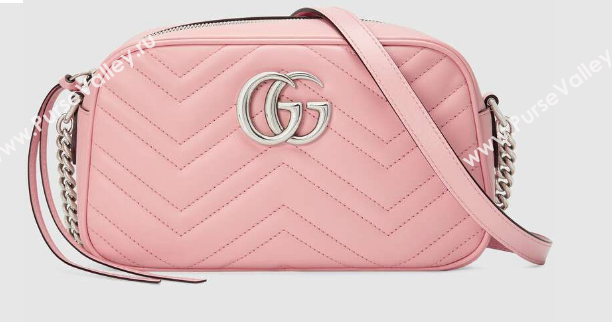 Gucci GG Marmont Matelasse Shoulder Bag 447632 light pink