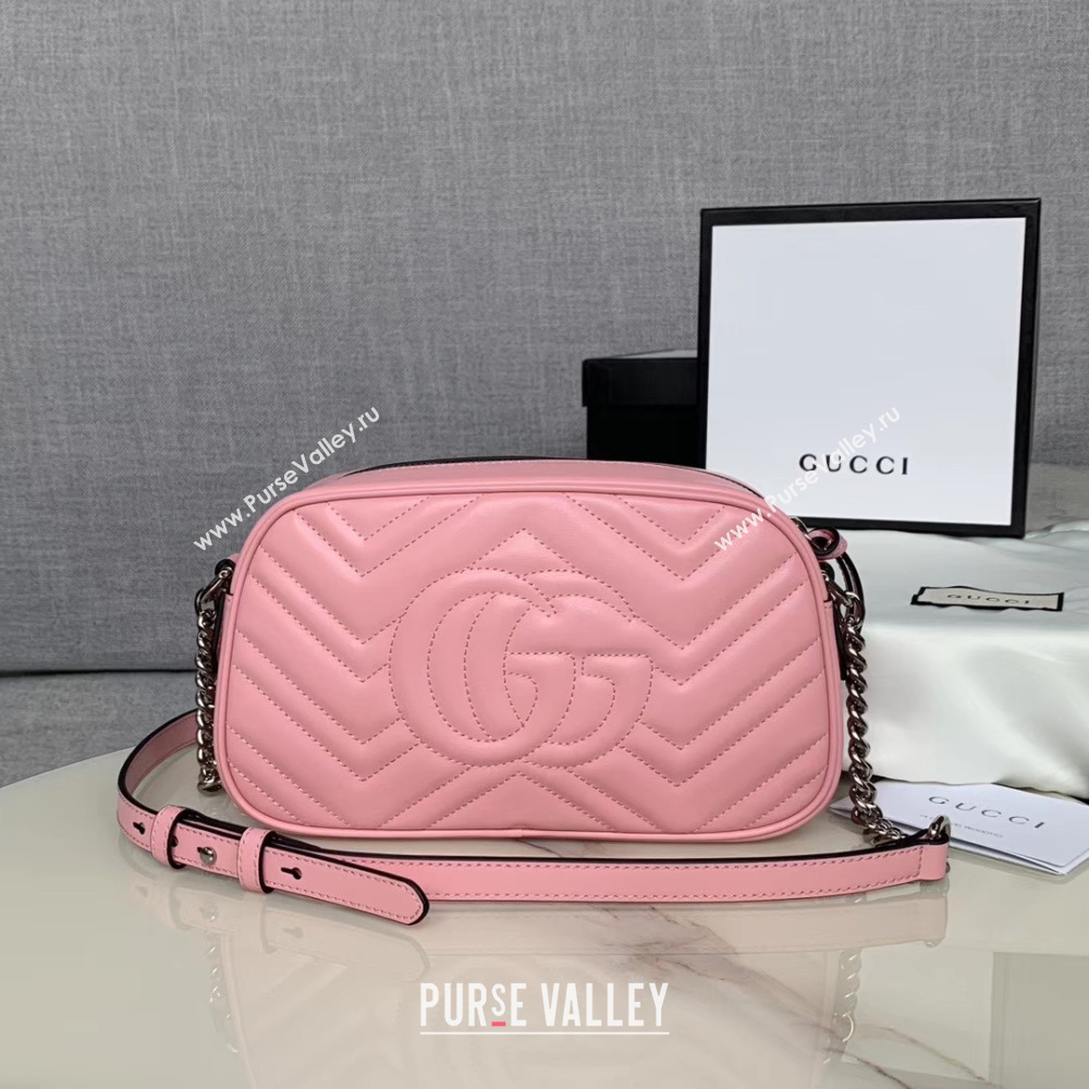 Gucci GG Marmont Matelasse Shoulder Bag 447632 light pink