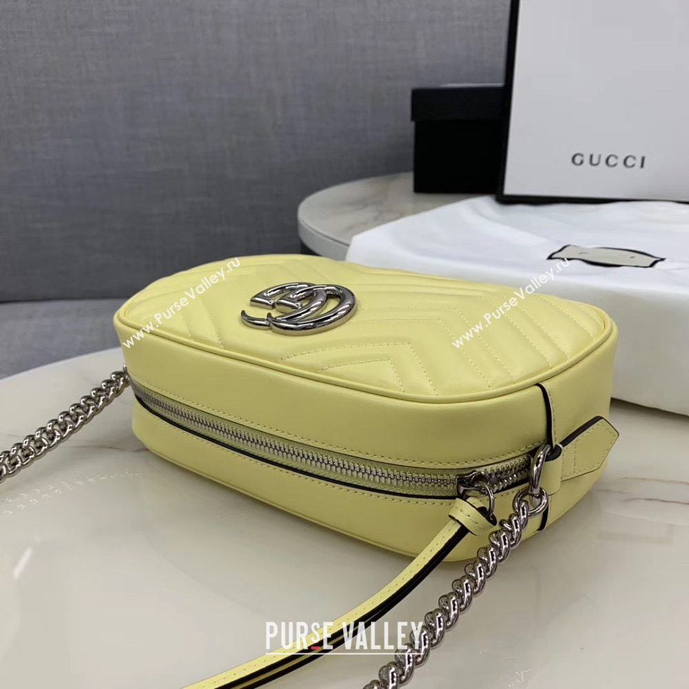 Gucci GG Marmont Matelasse Shoulder Bag 447632 yellow