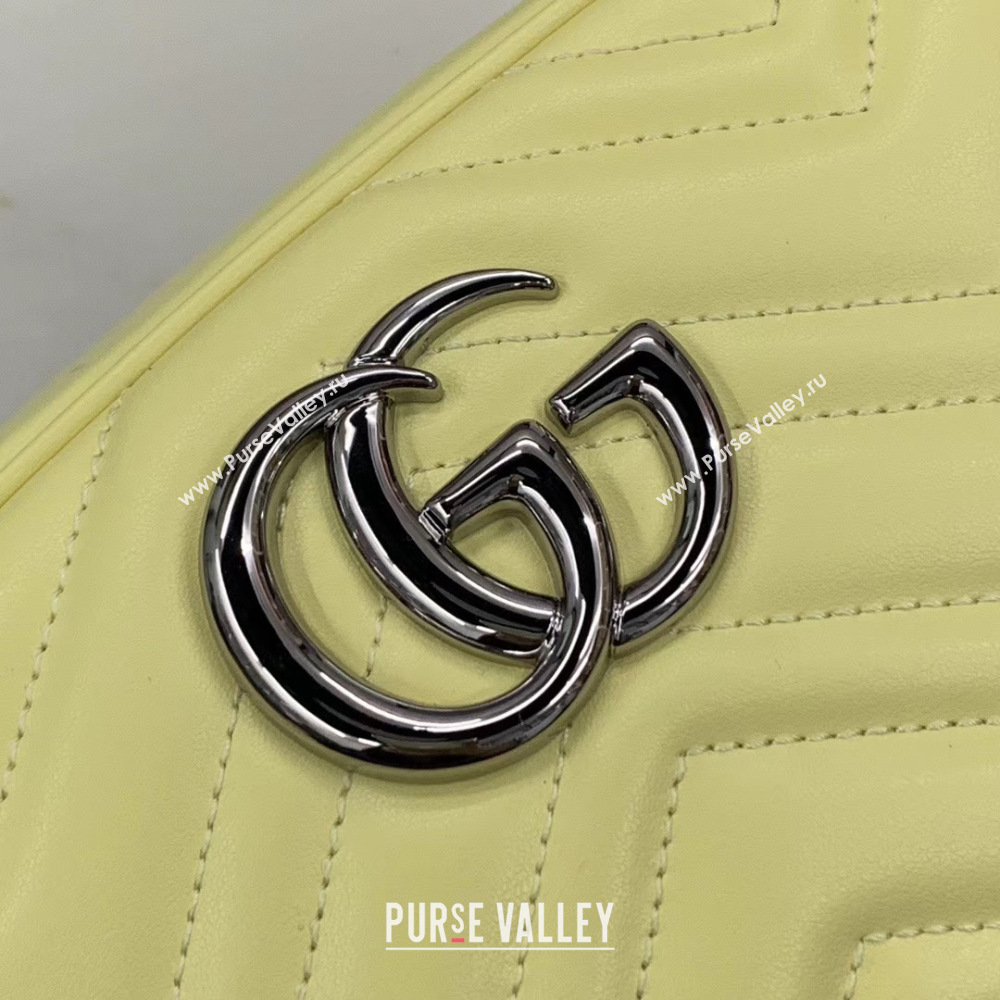 Gucci GG Marmont Matelasse Shoulder Bag 447632 yellow