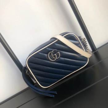 Gucci GG Marmont Matelasse mini Bag 448065 Navy