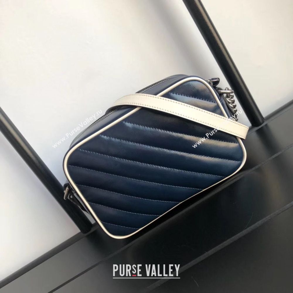 Gucci GG Marmont Matelasse mini Bag 448065 Navy