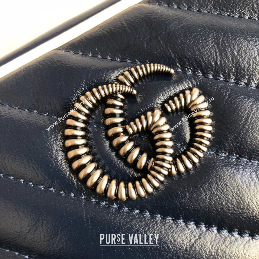 Gucci GG Marmont Matelasse mini Bag 448065 Navy