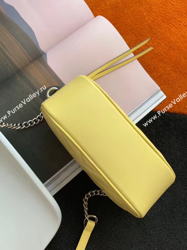 Gucci GG Marmont Matelasse samll Shoulder Bag 447632 yellow