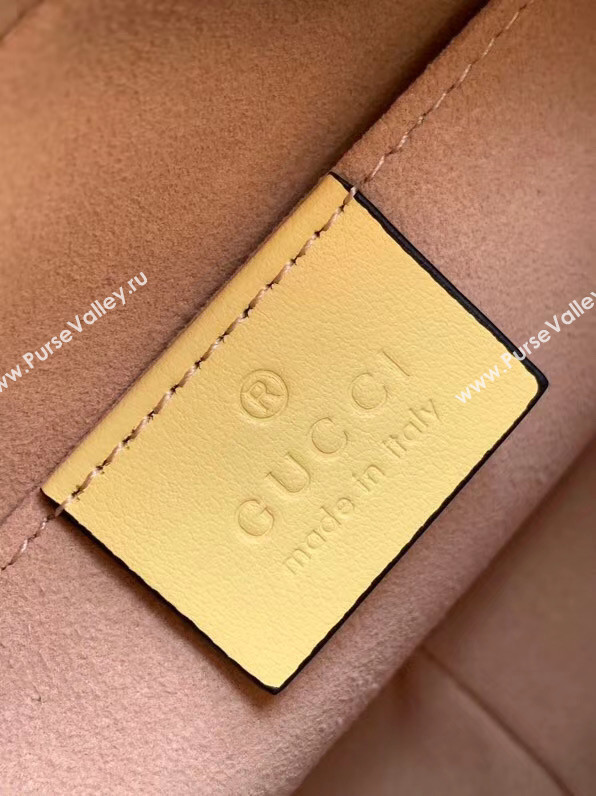 Gucci GG Marmont Matelasse samll Shoulder Bag 447632 yellow