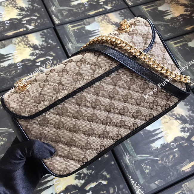 Gucci GG Marmont small shoulder bag 443497 black 