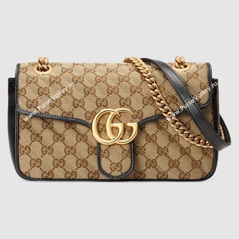 Gucci GG Marmont small shoulder bag 443497 black 