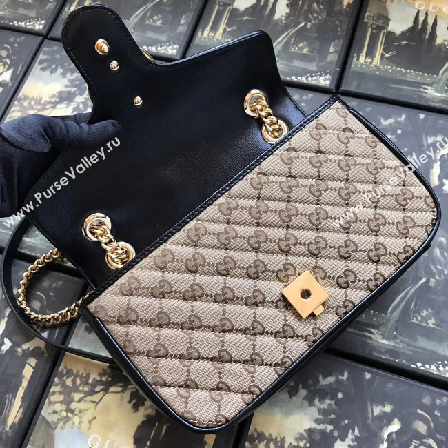 Gucci GG Marmont small shoulder bag 443497 black 