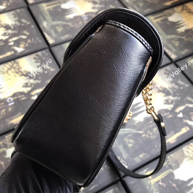 Gucci GG Marmont small shoulder bag 443497 black 