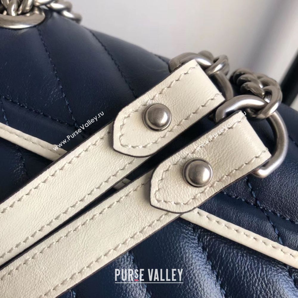 Gucci GG Marmont small shoulder bag 446744 Navy