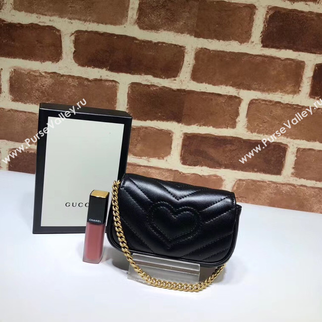 Gucci GG Marmont super Clutch bag 575161 black
