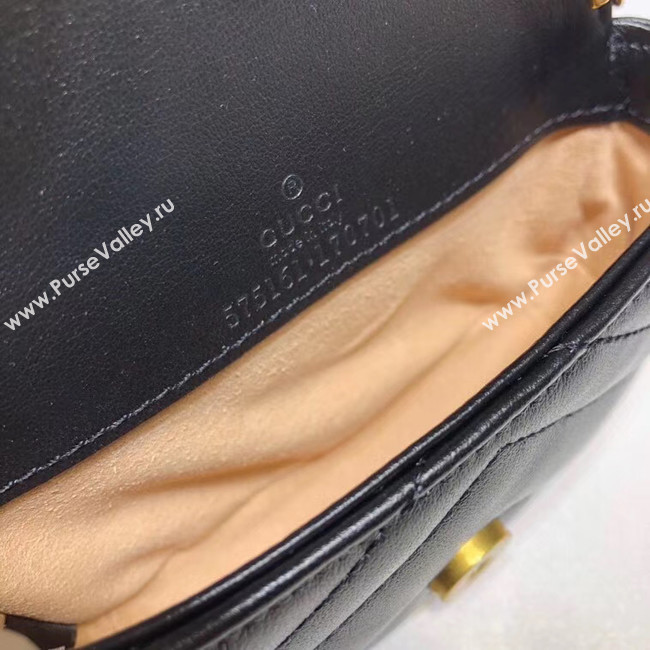 Gucci GG Marmont super Clutch bag 575161 black