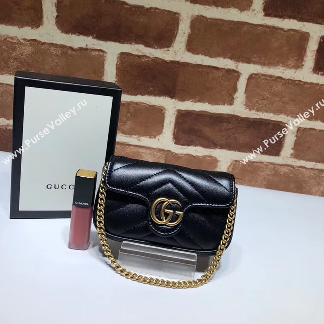 Gucci GG Marmont super Clutch bag 575161 black