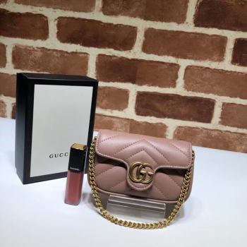 Gucci GG Marmont super Clutch bag 575161 pink