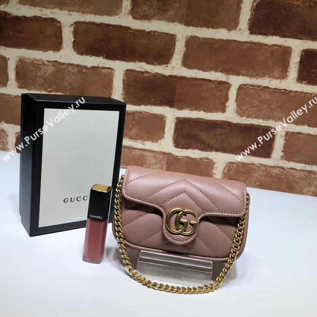Gucci GG Marmont super Clutch bag 575161 pink