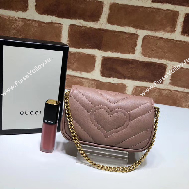 Gucci GG Marmont super Clutch bag 575161 pink
