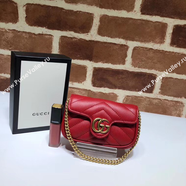 Gucci GG Marmont super Clutch bag 575161 red