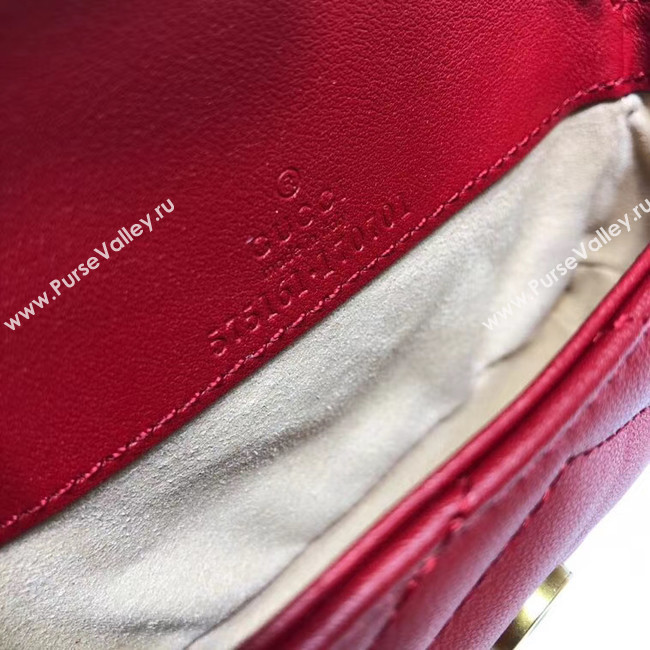 Gucci GG Marmont super Clutch bag 575161 red