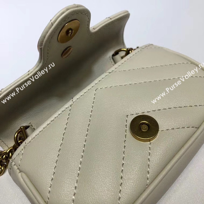 Gucci GG Marmont super Clutch bag 575161 white
