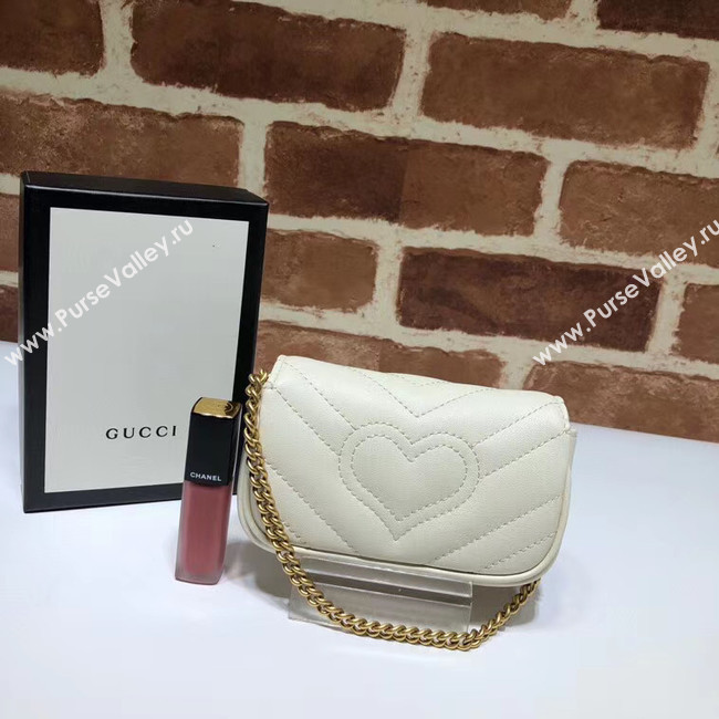Gucci GG Marmont super Clutch bag 575161 white
