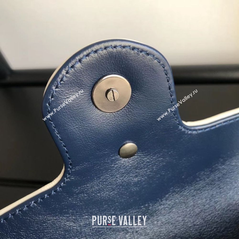 Gucci GG Marmont super mini bag 574969 Navy