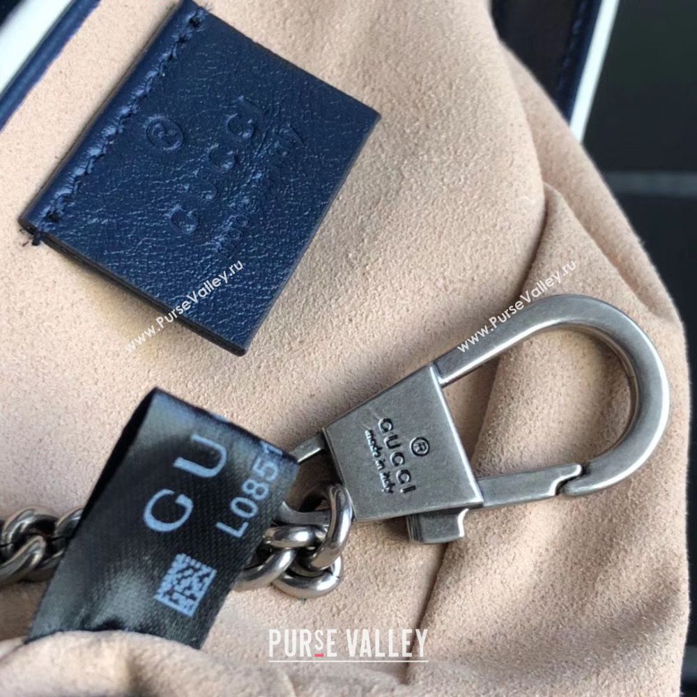 Gucci GG Marmont super mini bag 574969 Navy