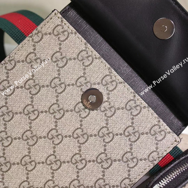 Gucci GG Supreme belt bag 450956 Beige&black