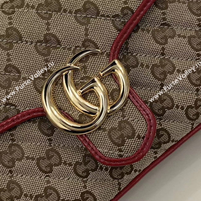 Gucci GG Supreme canvas Mini Top Handle Bag 583571 red