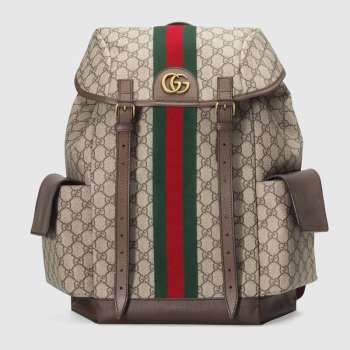 Gucci Ophidia canvas medium GG Backpack 598140 brown