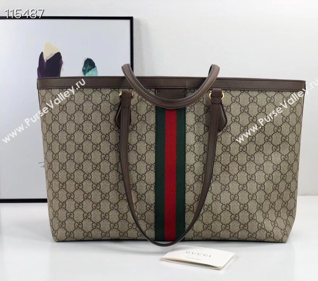 Gucci Ophidia series medium GG Tote Bag 631685 brown