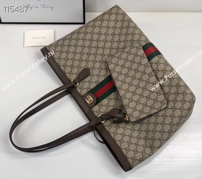 Gucci Ophidia series medium GG Tote Bag 631685 brown