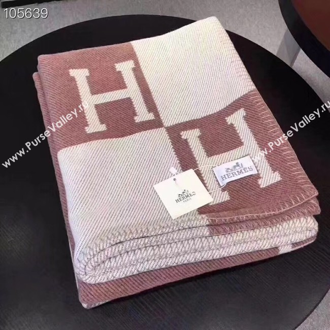 Hermes lambswool & cashmere Shawl & Blanket 71152 brown