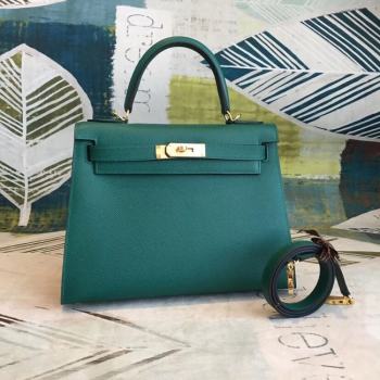 Hermes original Kelly Epsom Leather KL32 green