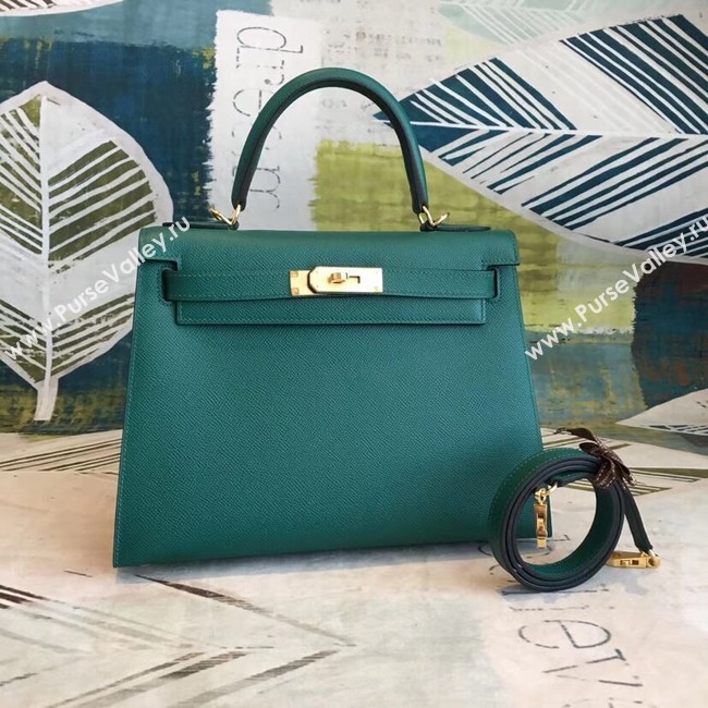 Hermes original Kelly Epsom Leather KL32 green