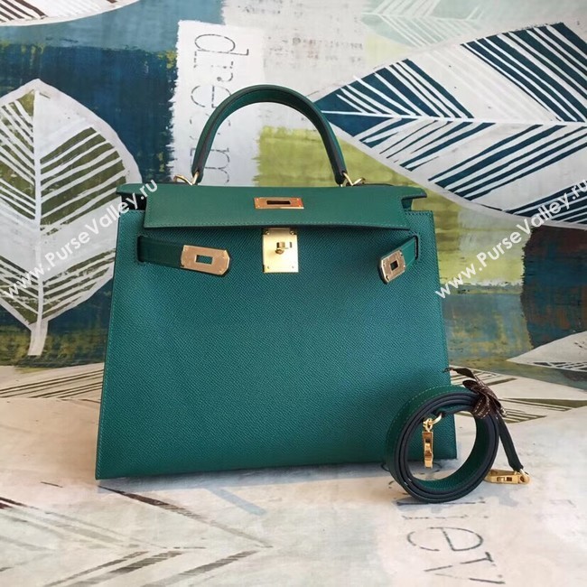 Hermes original Kelly Epsom Leather KL32 green