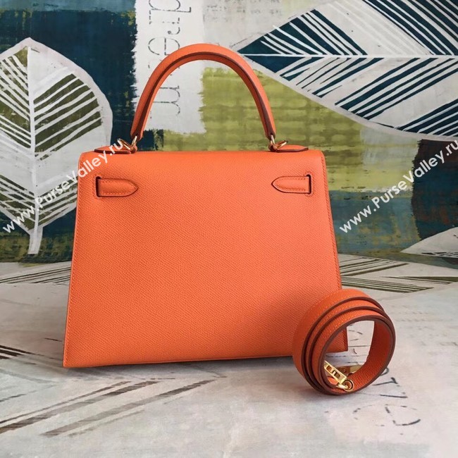 Hermes original Kelly Epsom Leather KL32 orange