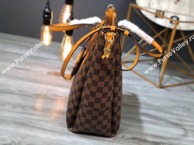 Louis Vuitton Damier Ebene Canvas Original Leather M62094 brown