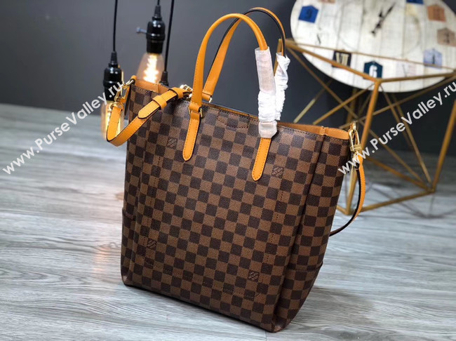 Louis Vuitton Damier Ebene Canvas Original Leather M62094 brown