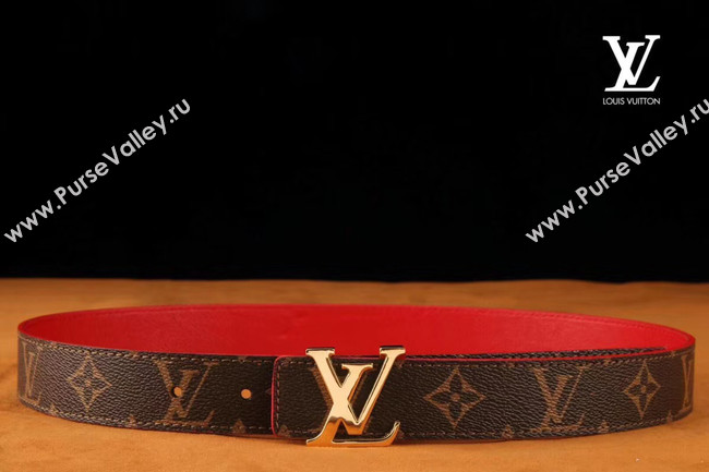 Louis Vuitton Leather Belt M0198W 30MM